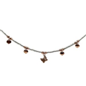 Bracciale farfallina e cuori
