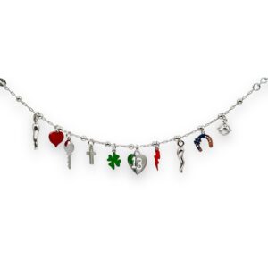 Bracciale della fortuna con charms