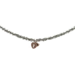 Bracciale cuore con lucchetto