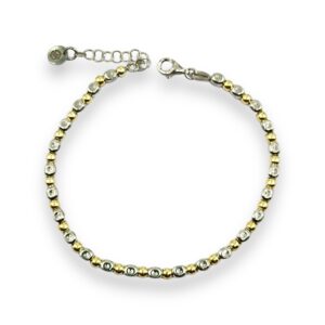 Bracciale pepite bicolore