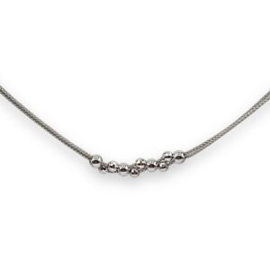 Bracciale con doppia catena e sfere