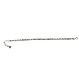 Bracciale mezzo tennis e cuori