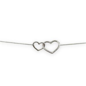 Bracciale cuore incatenato grande