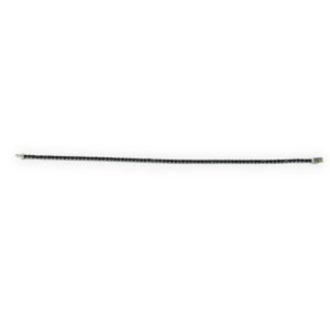 Bracciale Tennis pietre nere uomo