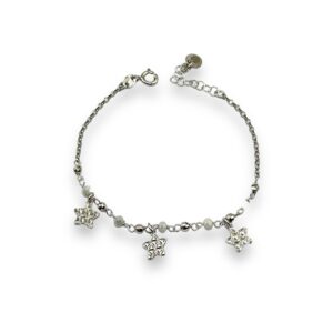 Completo collana e bracciale stelle e perline sfaccettate - immagine 3