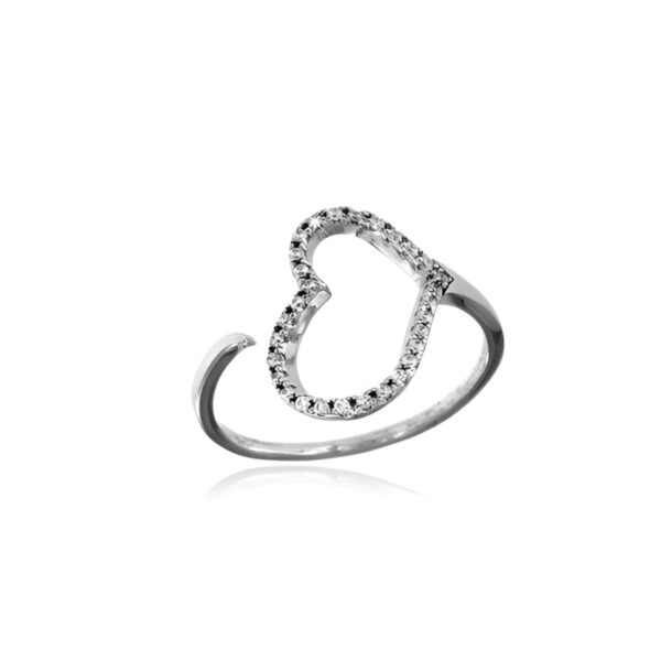 Anello cuore cuore regolabile