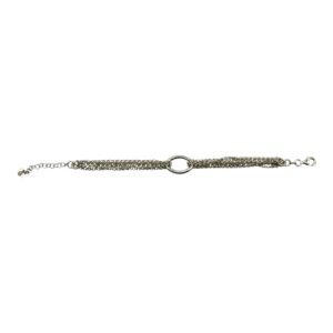 Bracciale con catena morbida e ovale - immagine 2