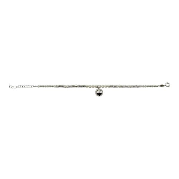 Bracciale perle e campanellina - immagine 2