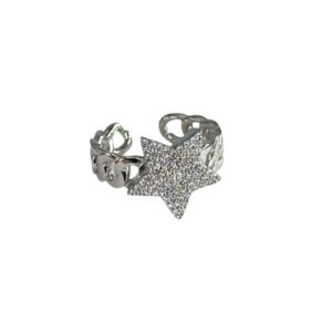 Anello stella zirconata - immagine 2
