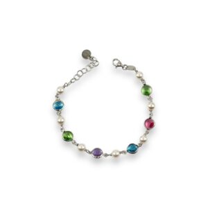 Bracciale perle e swarovski