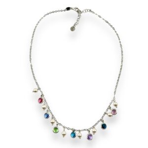 Collana perle e swarovski