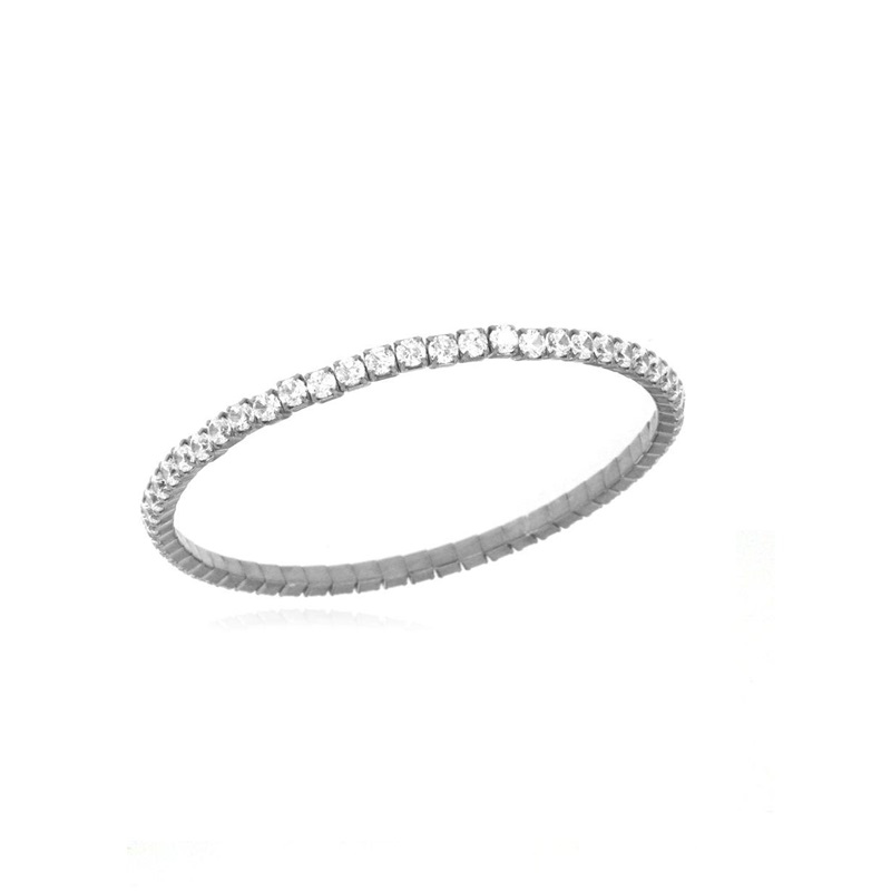 Bracciale tennis elastico da 3 mm