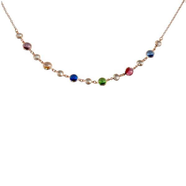 Collana con pietre colorate