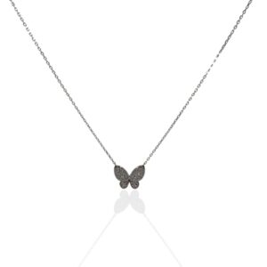 Collana farfalla zirconata