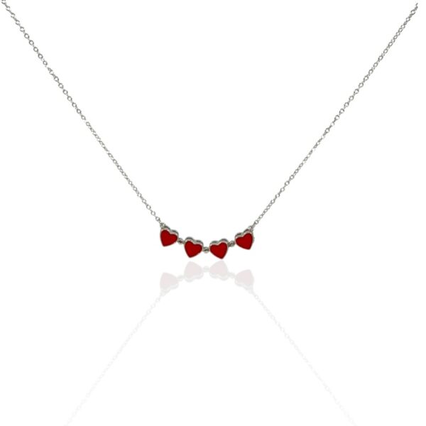 Collana cuore  qudrifoglio trasformabile