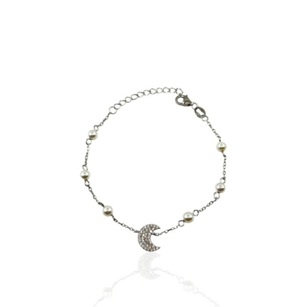 Bracciale perline e luna