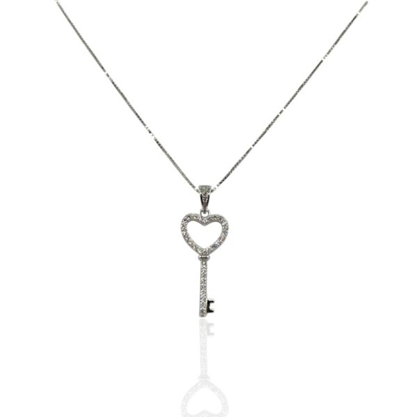 Collana cuore e chiave