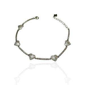 Bracciale 5 cuori