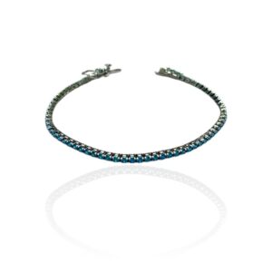 Bracciale tennis azzurro