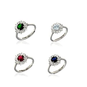 Anello Ffiore e zirconi