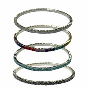 Bracciale tennis elastico 3 mm stone