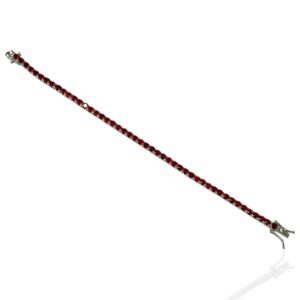 Bracciale tennis 3 mm rossi