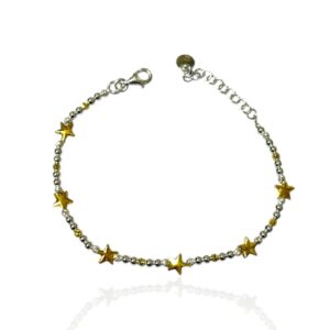 Bracciale sfere e stelle