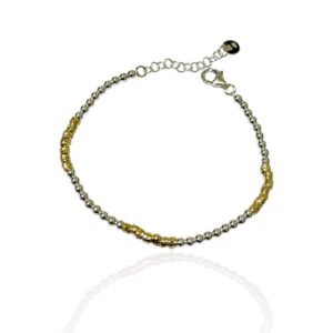 Bracciale sfere e pepite