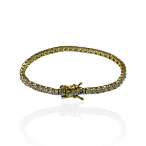 Bracciale tennis oro 3 mm