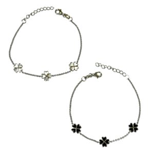 Bracciale 3 quadrifogli