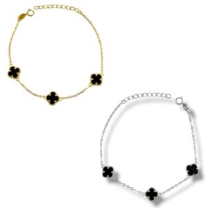 Bracciale 3 quadrifogli