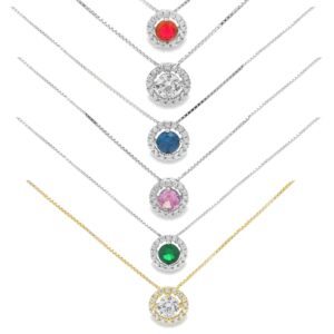 Collana con pietra colorata