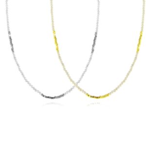 Collana perline e argento