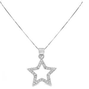 Collana stella zirconata