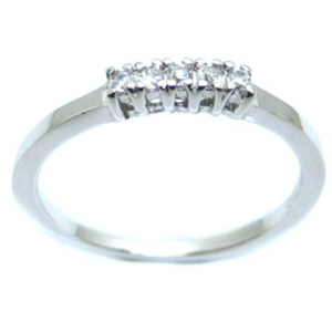 Anello riviere 5 zirconi