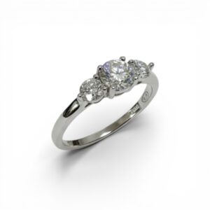 Trilogy Degradè con Moissanite