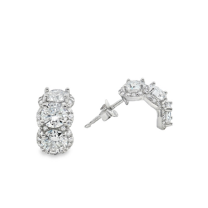 Orecchini trilogy moissanite