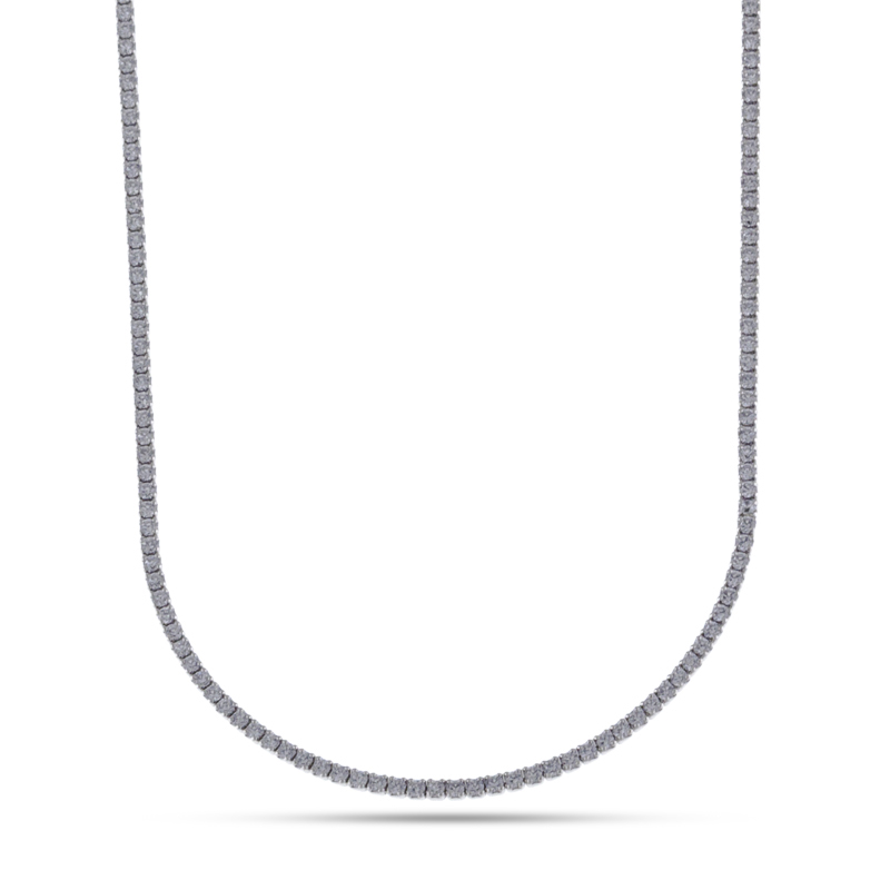 Collana tennis in moissanite da 2 mm