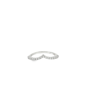 Anello a V in Moissanite
