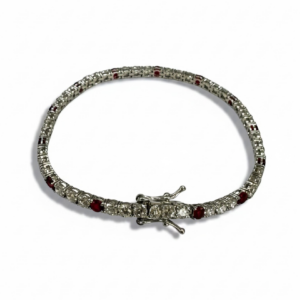 Bracciale tennis 3+1 3 mm 18 cm