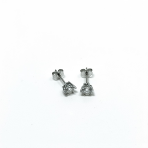 Orecchini moissanite 5 mm
