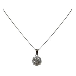 Collana con moissanite da 6,5 mm