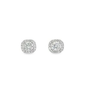 Orecchini quadrati con moissanite