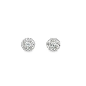 Orecchini con moissanite da 4 mm