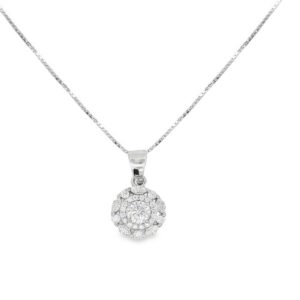 Collana con moissante da 4 mm