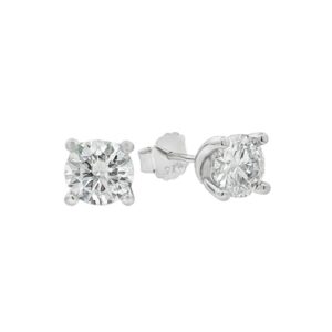 Orecchini punto luce in moissanite