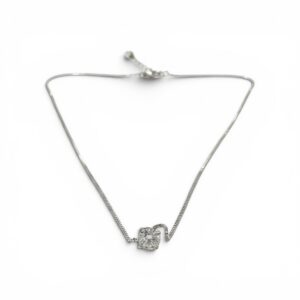 Collana punto luce in moissanite da 7 mm